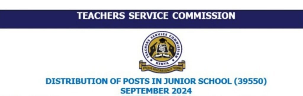 Understanding the Allocation of Junior School Posts in Kenya advertised by TSC