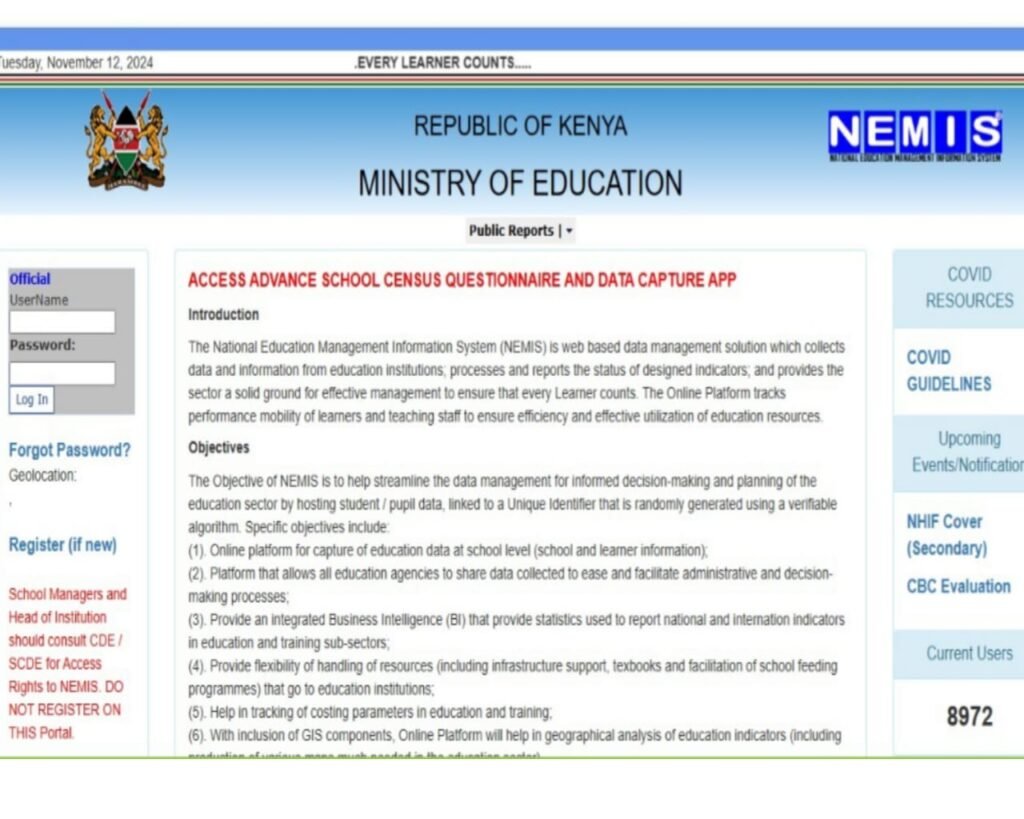 How to Access the NEMIS Portal Without a Verification Code